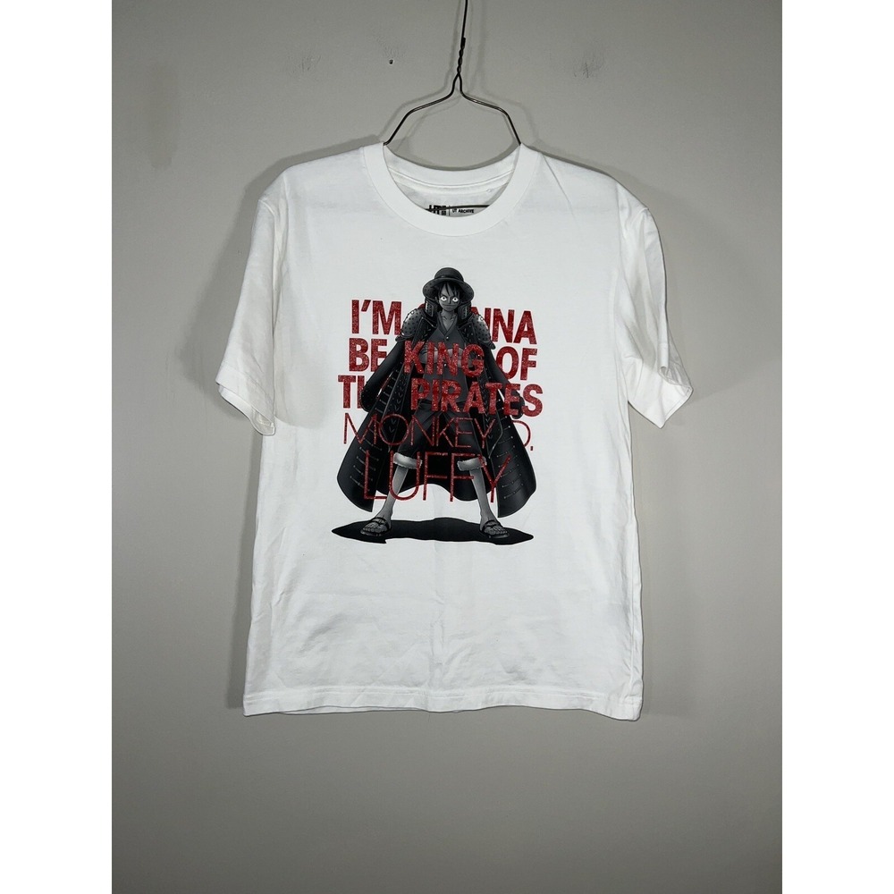 One Piece Luffy King Of Pirates UT Uniqlo Graphic T shirt Size M Anime Manga